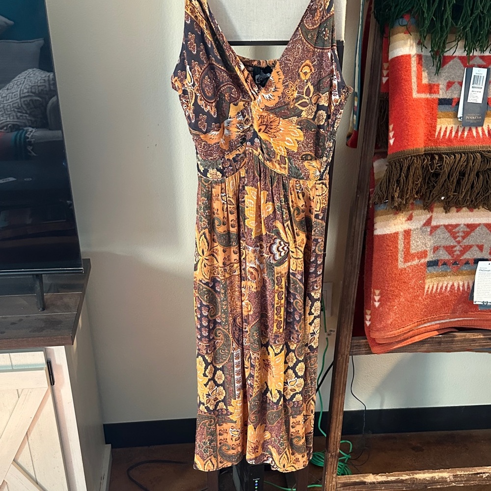 Angie Bohemian Floral Maxi Dress